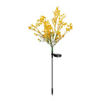 Artificial Rapeseed Solar Garden Light Outdoor Solar Powered Floor Lamp for Yard Patio Pathway Lawn