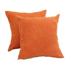 Orange Throw Pillows Covers 18x18 Set of 2,Decorative Throw Pillows Covers,Square Pillow Covers