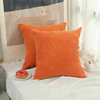 Orange Throw Pillows Covers 18x18 Set of 2,Decorative Throw Pillows Covers,Square Pillow Covers