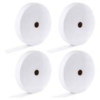 4 Rolls JellyRoll Batting Strip 2 1/4 Inch Total 200 Yards Cotton Blend Batting on A Roll, Flexible for JellyRoll Rugs