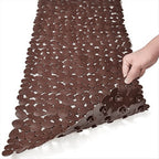 Pebble Bath Mat for Bathtub to Anti-Slip Bathtub Mat in Shower (Brown)