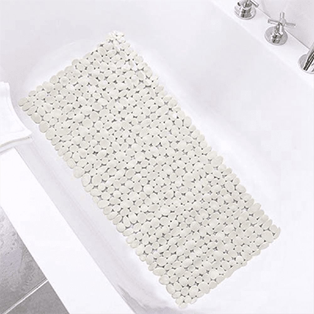 Pebble Bath Mat for Bathtub to Anti-Slip Bathtub Mat in Shower (Brown)