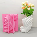 Alloy Steel Conch Vase Mold - 3D Large Shell Silicone Mold for Epoxy Resin and Gypsum, DIY Floral Arrangements