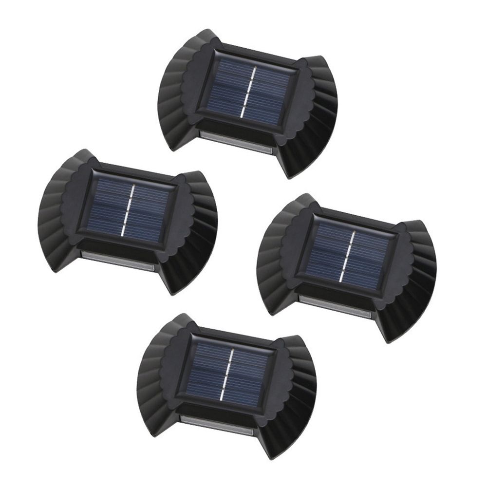 Solar Wall Lights 4 Pack, Warm Light Outdoor Up and Down Sconce, IP65 Waterproof ABS Plastic, Solar Powered for Patio Yard Garden Porch Driveway Walkway Decor