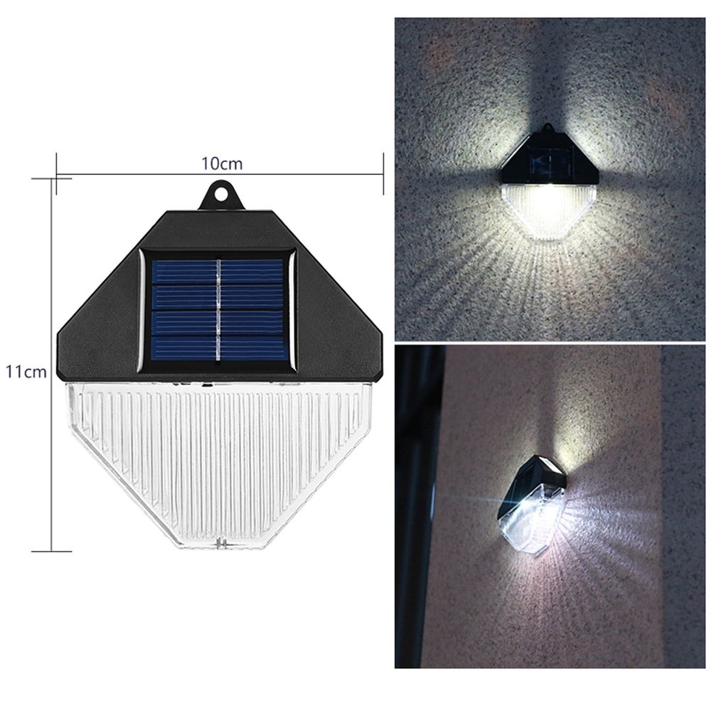 2 Pack Solar Powered Wall Light with Polycrystalline Panel, IP65 Waterproof Outdoor Garden Light for Patio Driveway Porch, Dusk to Dawn Auto On Off