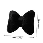 Decorative Throw Pillow with Bowknot, Soft Plush Lumbar Support Cushion, Versatile for Sofa Couch Bed, Machine Washable, Includes 1 Throw Pillow, for Living Room Bedroom Home Decor