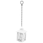 Stylish White Hanging Candle Holder for Tealight Candles, Perfect Ambient Decor for Home and Restaurant Settings