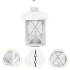 Stylish White Hanging Candle Holder for Tealight Candles, Perfect Ambient Decor for Home and Restaurant Settings
