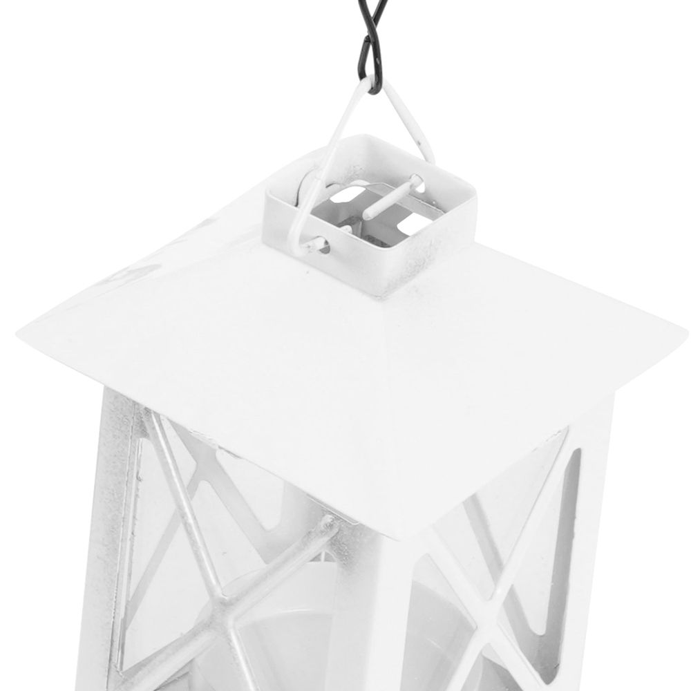 Stylish White Hanging Candle Holder for Tealight Candles, Perfect Ambient Decor for Home and Restaurant Settings