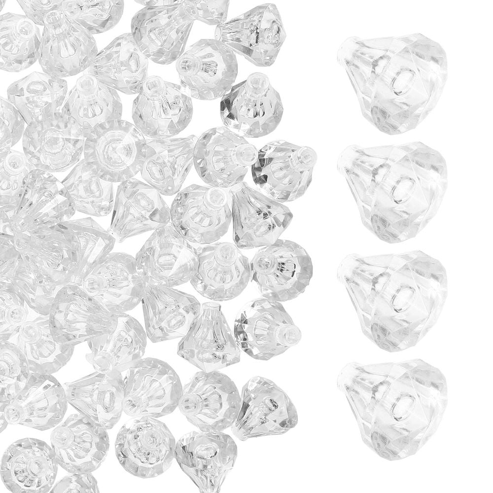 100Pcs Clear Plastic Lamp Bulb Covers for LED String Lights Weatherproof Outdoor Use