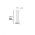 Clear Glass Cylinder Vase| Glass Flower Vase Centerpieces | Candle Holder for Wedding Centerpiece, Party Event, Home Office Decor