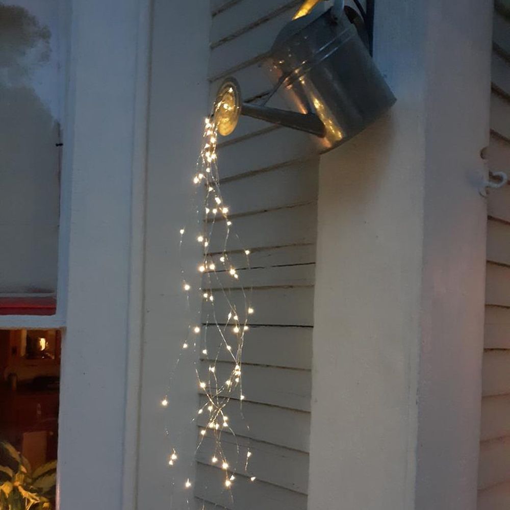 Waterproof Waterfall String Lights Decorative Twinkle Starry Lights,Branch Lights for Garden Outdoor,Waterfall Vine String Lights Watering Can Lights,Yard Lawn Patio Pathway Landscape Decoration