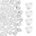 100Pcs Clear Plastic Lamp Bulb Covers for LED String Lights Weatherproof Outdoor Use