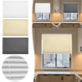 No Drill Honeycomb Pleated Blinds Cordless Blackout Cellular Shades for Windows, Thermal Insulated Noise Reducing Easy Instal(47.24*23.62Inch)