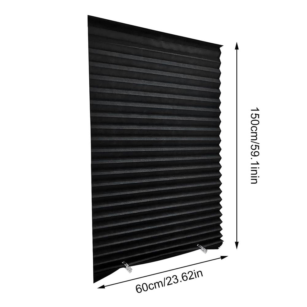 Cordless Pleated Window Shades, No Drill Light Filtering Temporary Blinds, Easy Cut To Size For Bedroom Living Room