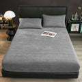 Flannel Sheets Queen 3-Piece Plush Fleece Sheet Bed Sets with 15" Deep Pocket Fitted Sheet and Pillowcase