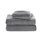 Flannel Sheets Queen 3-Piece Plush Fleece Sheet Bed Sets with 15" Deep Pocket Fitted Sheet and Pillowcase