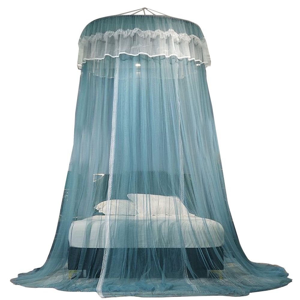 Mosquito Net Bed Canopy for Girls, Princess Canopy Bed Curtain Fine Sheer Mesh Dome Bed Canopies, Kids & Adults Lace Tent for Twin Full Queen King Bed