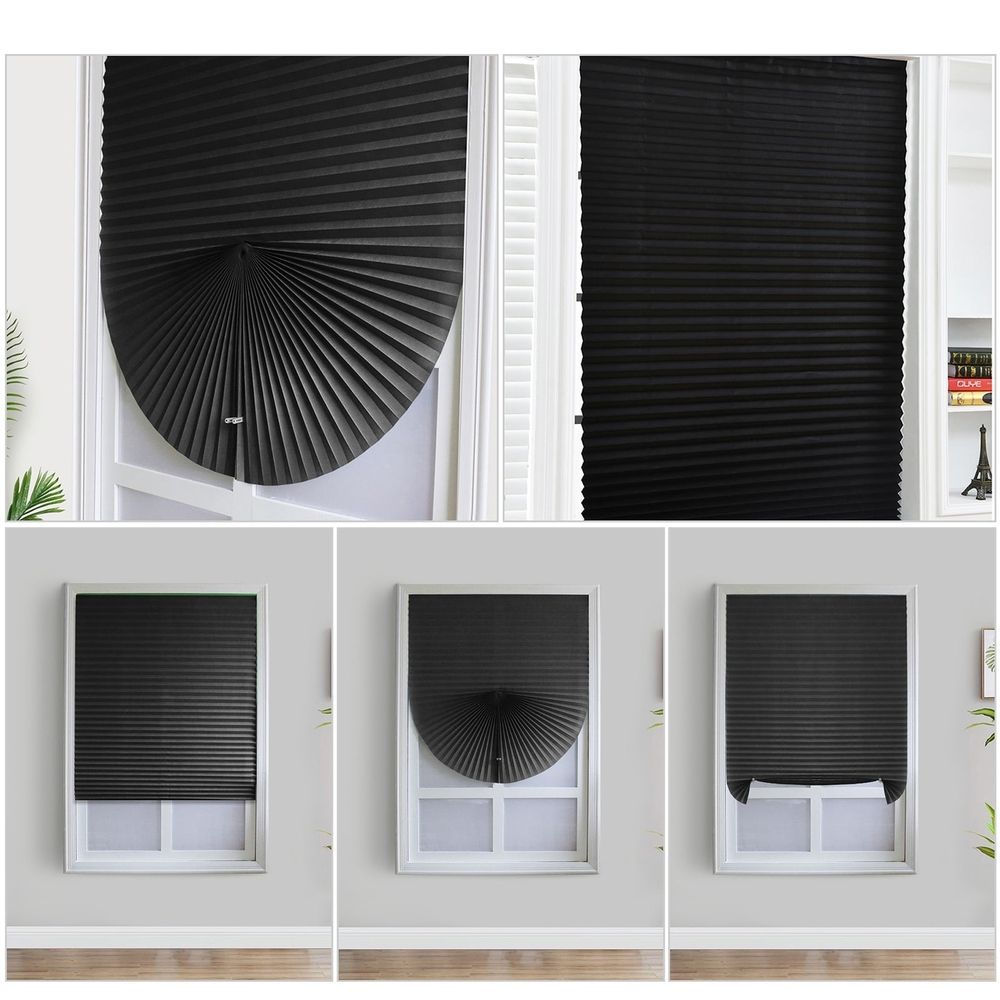 Pleated Window Shades,Block Viscose 35 Shades Window Blind Window Blind Block Pleated Window Shades Window Shades Window Qudai Block Coless