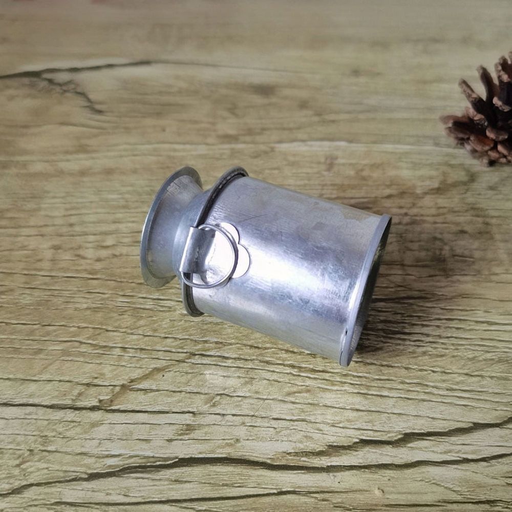 Metal Decorative Vases Miniature Vases Dollhouse Iron Milk Jug Silver 1Pack