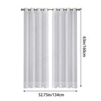Curtains*2 Pieces White Sheer Curtains Linen Look Semi Transparent Voile White Curtains for Living Dining Room Drapes 54 X 84 Inch Long Set of 2 Panels White Sheer Curtains Linen Look