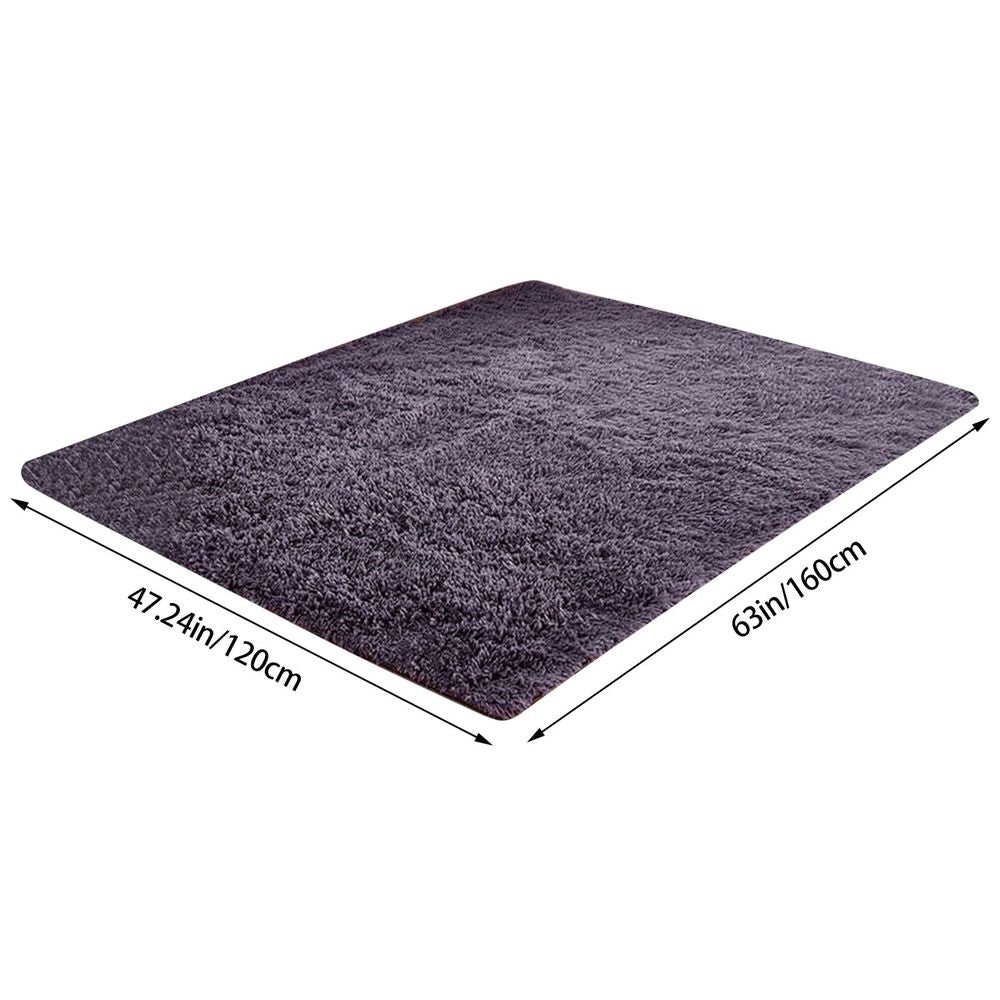 1X Non-Slip Carpet 120X160Cm Soft Area Rug for Living Room Bedroom Shaggy Carpets for Kids Girls Rooms Carpet