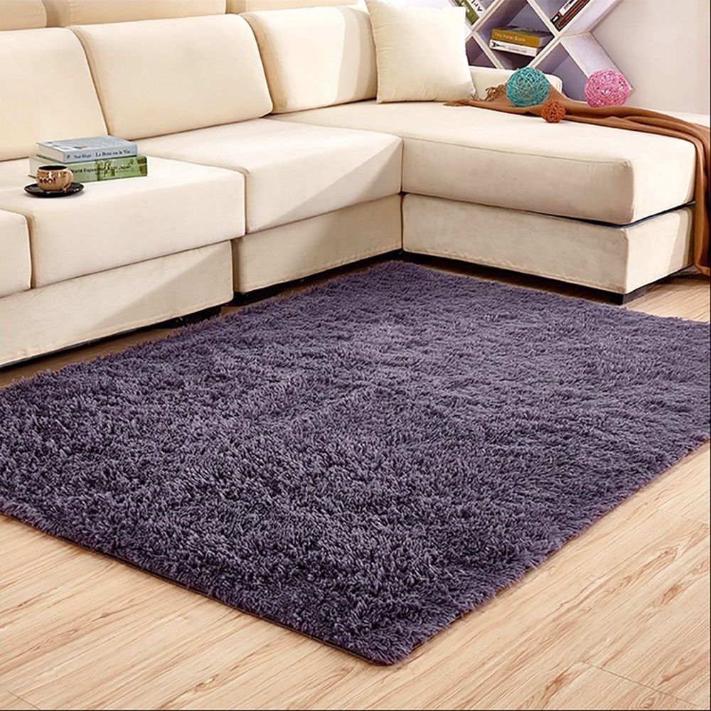 1X Non-Slip Carpet 120X160Cm Soft Area Rug for Living Room Bedroom Shaggy Carpets for Kids Girls Rooms Carpet