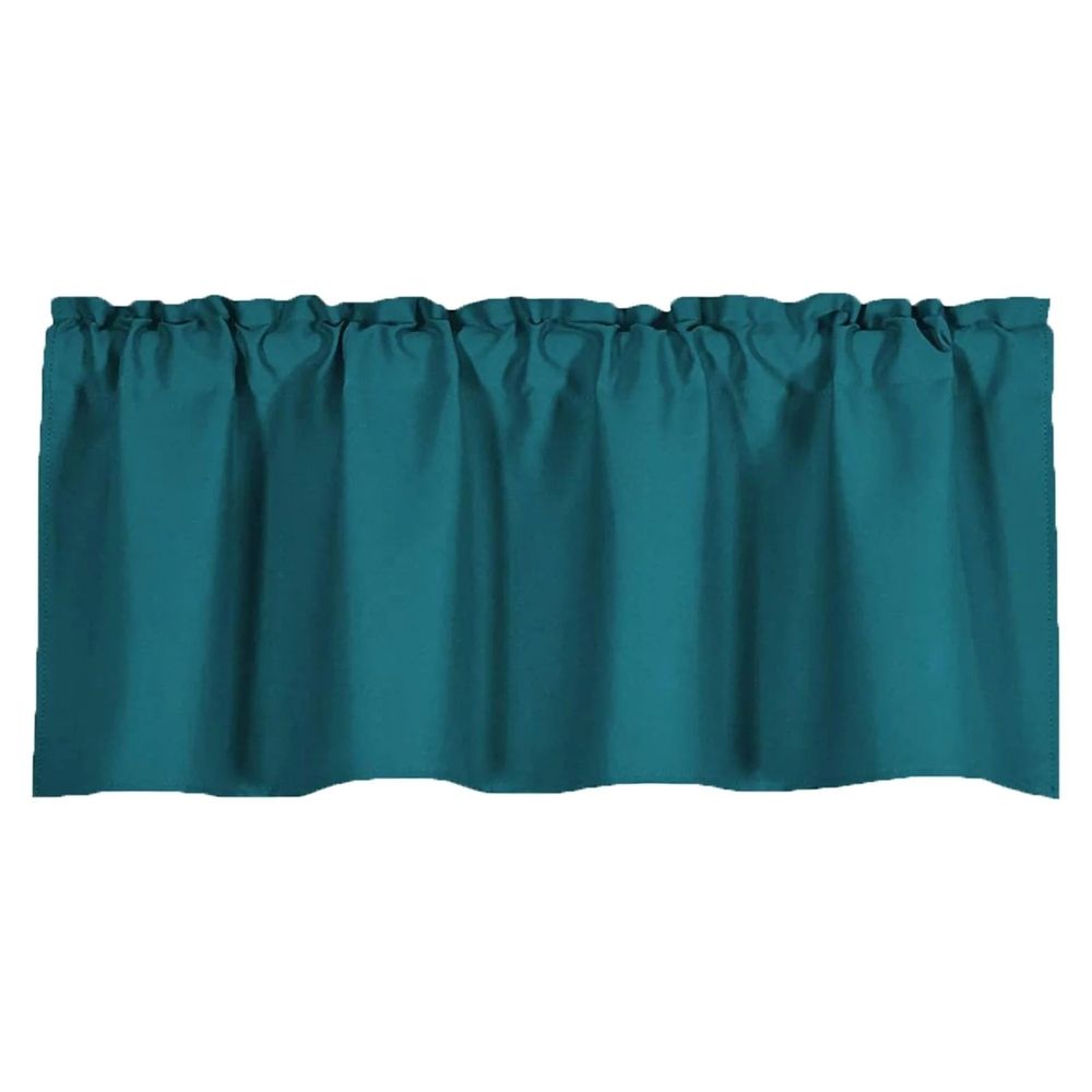 1 Piece Black and for Window Thermal Insulated Rod Pocket Short Curtain for Kitchen Bathroom Living Room 57×18 Inch