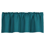 1 Piece Black and for Window Thermal Insulated Rod Pocket Short Curtain for Kitchen Bathroom Living Room 57×18 Inch