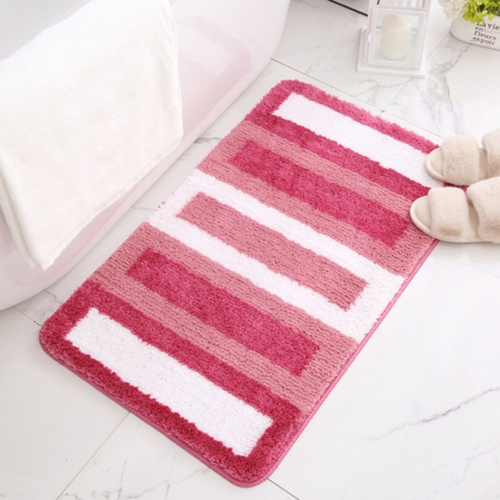 Area Rugs,Soft Comfortable Bathroom Rug Bath Mat Modern Anti Slip Microfiber Fluffy Waterproof Bath Mat