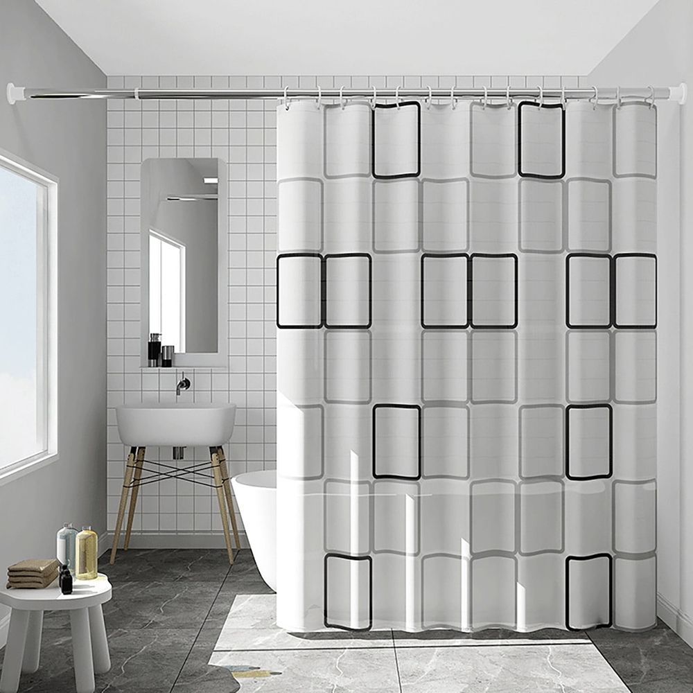 Shower curtain,31.5‘’X70‘’ Peva Shower Curtain Bathroom Curtain Partition Curtain Waterproof Shower Curtain Shower Curtain Waterproof Dry And Wet Separation Shower Curtain