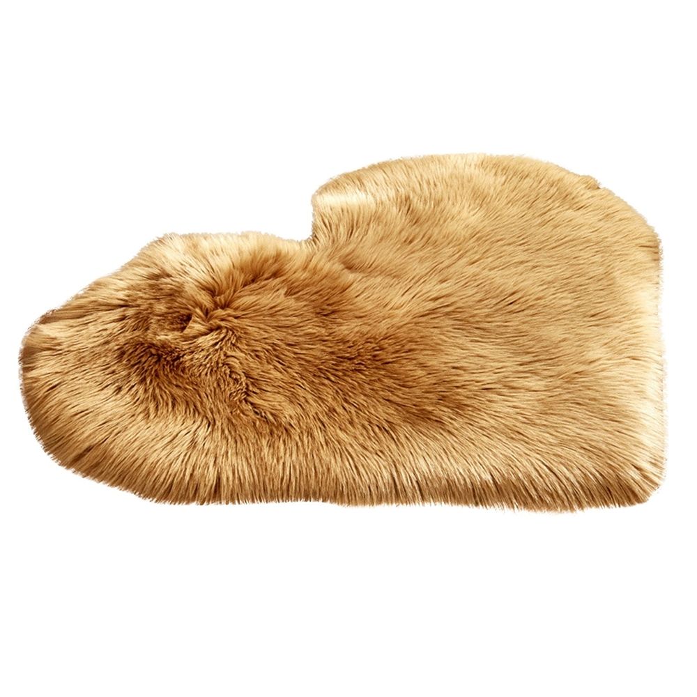 Large Sheepskin Rug Genuine Thick and Lush 3 Inch Pile，Luxury Australian Pelts |Large Sheepskin Wool Area Rugs (30×40cm，yellow)