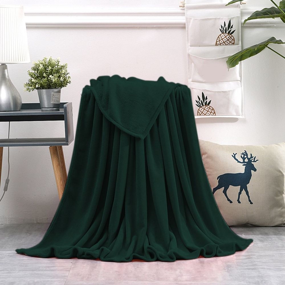 Large Flannel Fleece Throw Blanket, 27.5×39.3 Inch - Cozy Lightweight Thick Blanket - All Seasons Suitable for Women, Men and Kids (Pink)