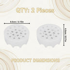 2 Pcs Silicone Flower Arranging Grid,Stretchable Transparent Blossom Grid for Vases,Flexible Silicone Flower Grid for Ikebana,Wedding Venue and Home Floral Arrangements