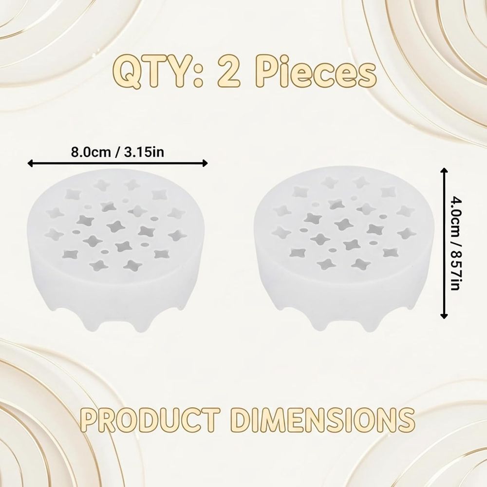 2 Pcs Silicone Flower Arranging Grid,Stretchable Transparent Blossom Grid for Vases,Flexible Silicone Flower Grid for Ikebana,Wedding Venue and Home Floral Arrangements