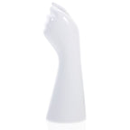 Plated Silver Ceramic Hand Vase Decorative Human Body Arm Sculpture for Desktop Decor