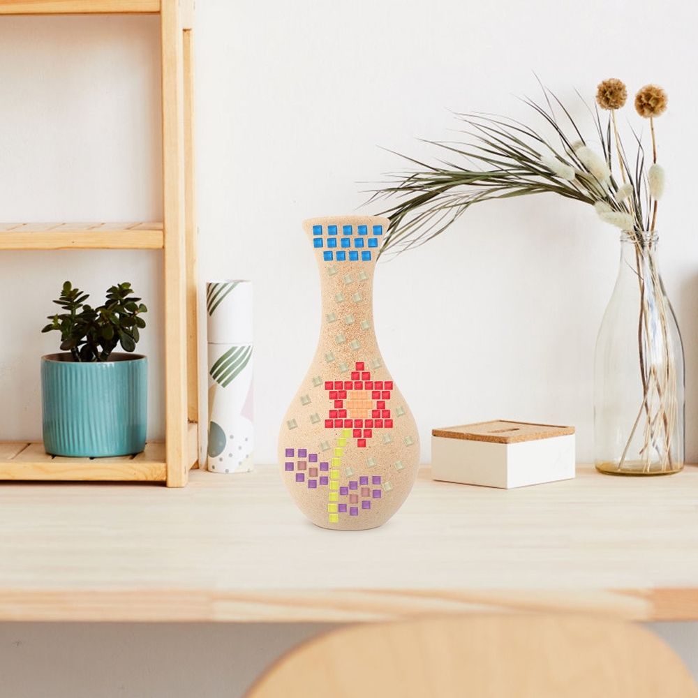 Small Flower Vase for Home Decor, Cute Aesthetic Floral Arrangement, Perfect Gift for Kids and Flower