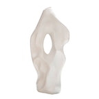 White Ceramic Vase Modern Minimalist Table Centerpiece Flower Arrangement Decor