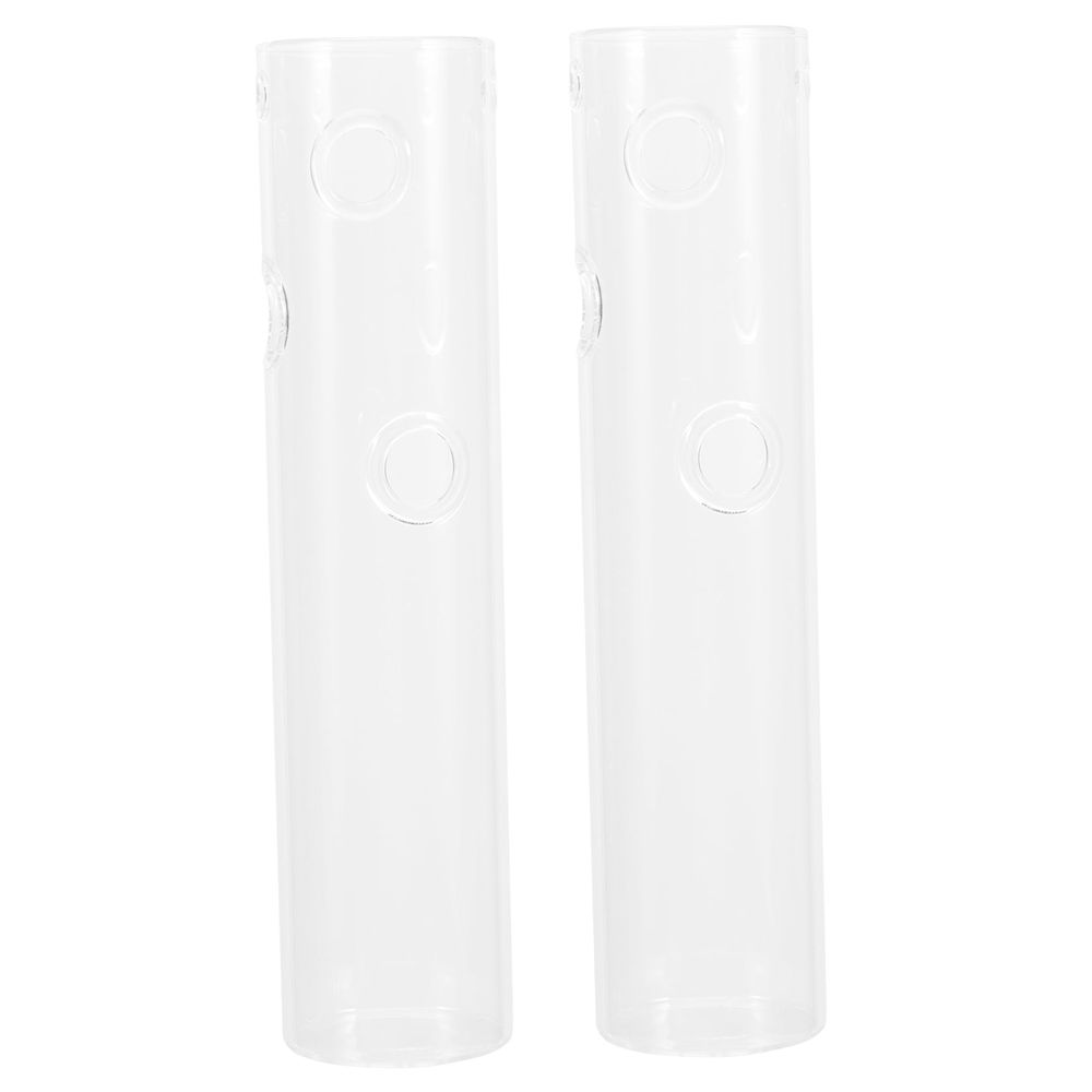 2pcs Hanging Glass Hydroponic Vase for Plants and Home Decor