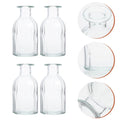 Glass Flower Container Aesthetic Flower Vase 4Pcs 5.5X3In