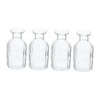 Glass Flower Container Aesthetic Flower Vase 4Pcs 5.5X3In