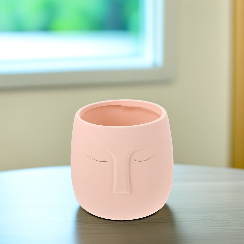 plant pots indoor Flowerpot Ceramics Pink Flower Lovers Table 1Set