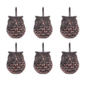 Easy Install Owl Shower Curtain Hooks, Brown, 12 Pieces - Home Decor Accessories