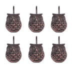 Easy Install Owl Shower Curtain Hooks, Brown, 12 Pieces - Home Decor Accessories