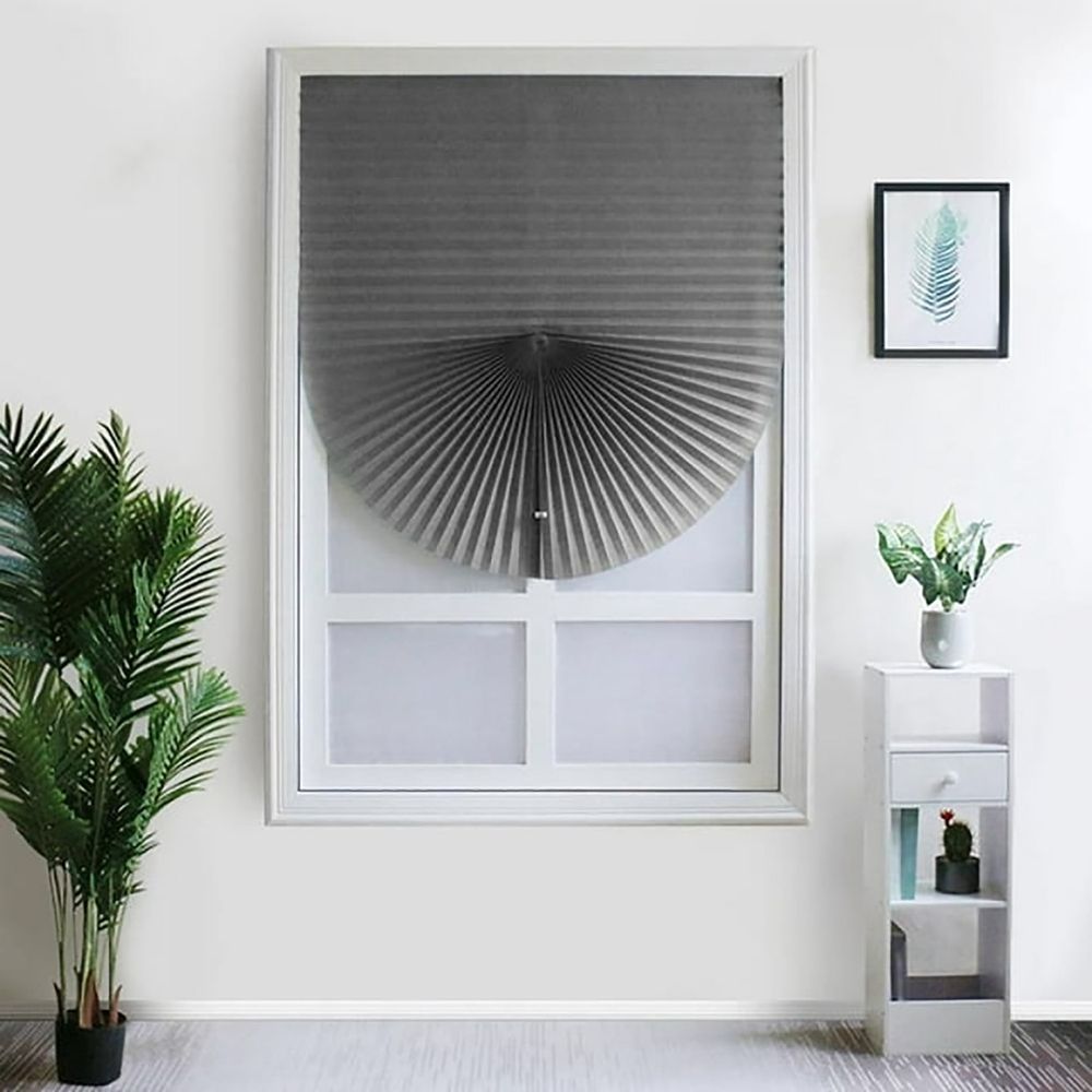 1X Curtain Cordless Blinds Cellular Fabric Light Filtering Shades Honeycomb Door Window Shades for Home and Windows Bedroom Light Filtering Curtain