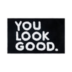 Carpet*1 Piece You Look Good Bath Mat Black 、 White Bathroom Rugs Cute Bath Rugs Non Slip Microfiber Plush Funny  Small Cool Rug Washable Absorbent Apartment Mat for Bathtub Sink 20