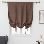 Curtain 1 Curtain for Bathroom Kitchen Adjustable Balloon Roman Curtains for Small Window Room Darkening Shades Drapes Panel Rod Pocket Purple Curtain