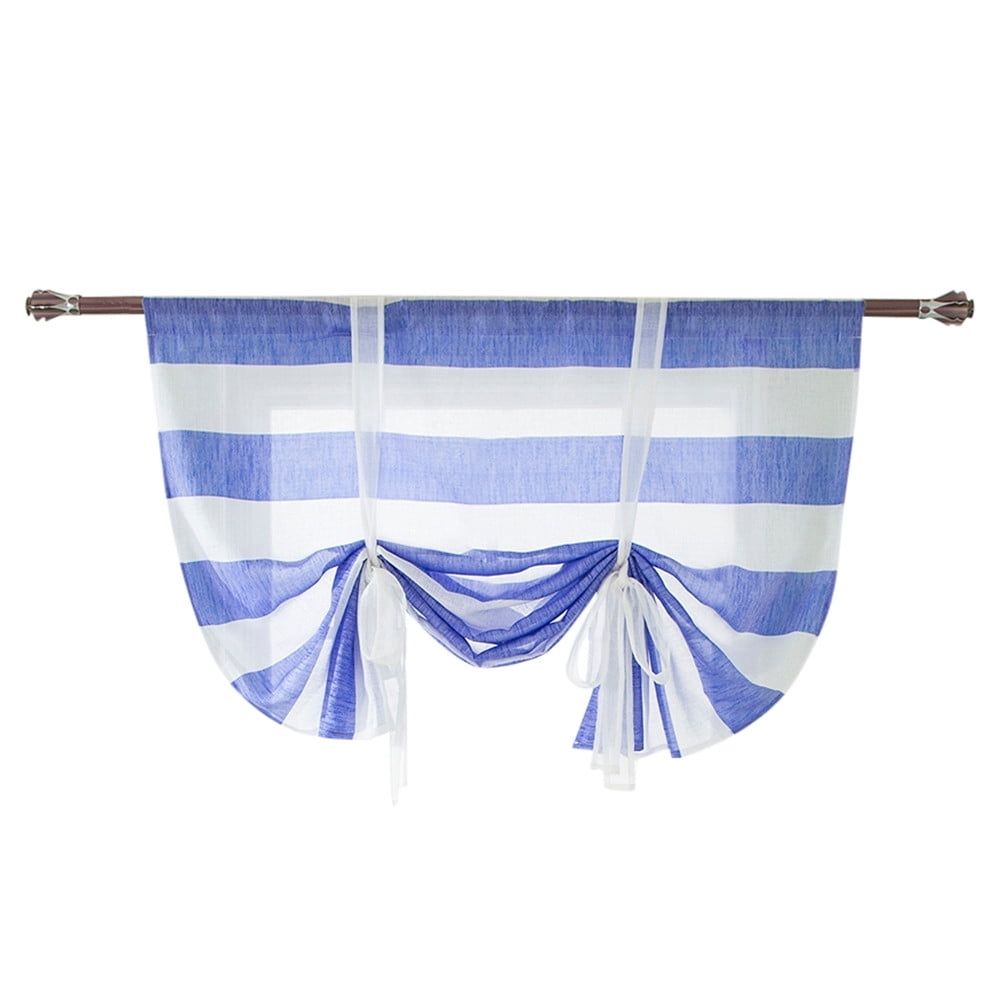 1 Roman Blind Beauty Roman Curtain Short Sheer Tie Up Window Balloon Shade Sheer .