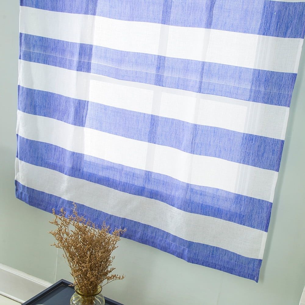 1 Roman Blind Beauty Roman Curtain Short Sheer Tie Up Window Balloon Shade Sheer .