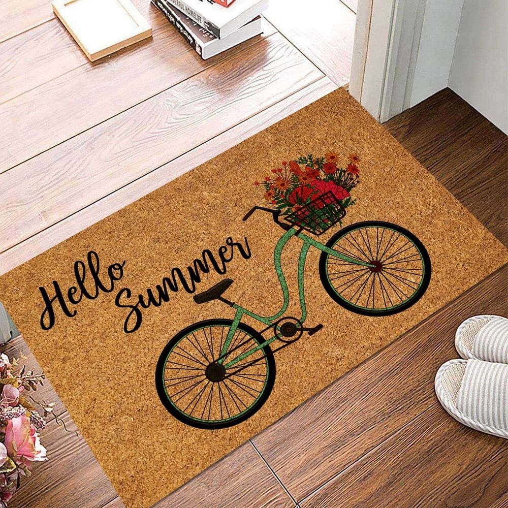 1X Carpet Summer Door Mat Summer Welcome Door Mats Funny Doormat Welcome Outdoor Mat